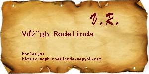 Végh Rodelinda névjegykártya